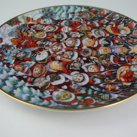 Franklin Mint "Santa Claws" Decorative Plate Design by Bill Bell Limited Edition - Picture 8 of 10